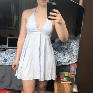 Baby Blue halter sun dress